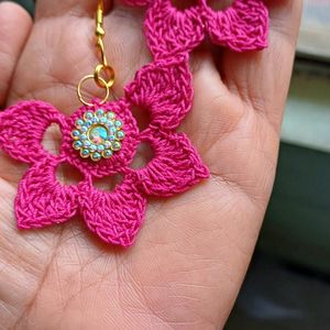 Crochet Hand Made Earrings