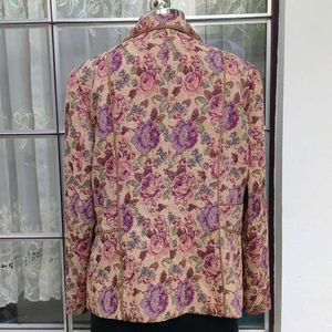 Vintage Floral Print Coat