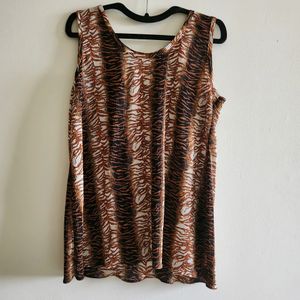 Animal Print Light Weight Top