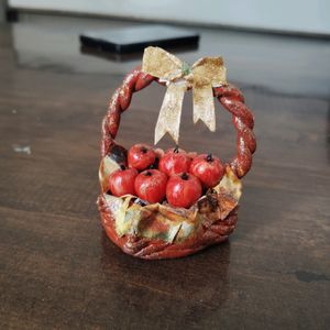 miniature apple 🍎 basket 🧺