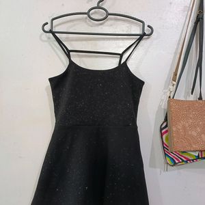 Black Shimmer Dress Party Wear