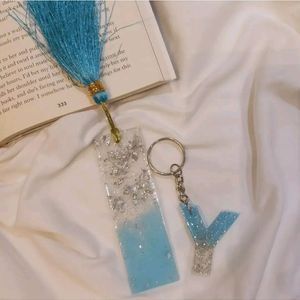 Resin Diwali Platter ,,Key Ring & Bookmark Combo