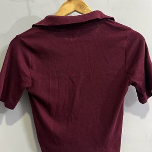 Collared Fitted T-shirt