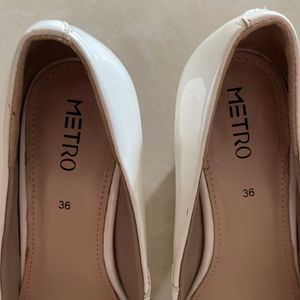 Metro White Heels