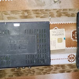 Sun Direct Setop Box Remote + Card