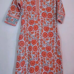 Sangria Women Printed Straight Kurta