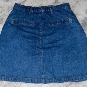 Blue Denim Skirt