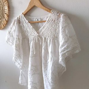 Forever New Boho Lace Top