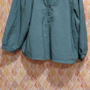 Casual Wear Olive Green Top