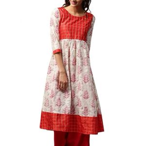 Red Libas Anarkali Style Kurta