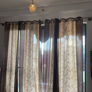 8 Feet Long Door Curtains - Pack Of 4