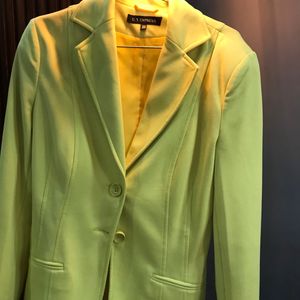 Neon Colour Slim Fit Blazer For Women