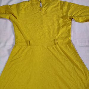 Mustard A-line Dress