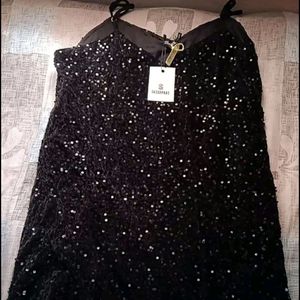 Black Party Wear Mini Dress