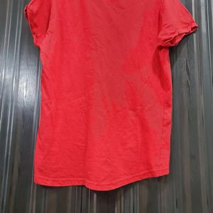 Red Colour  T Shirt