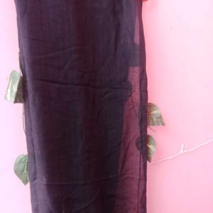 Black Plain Stole