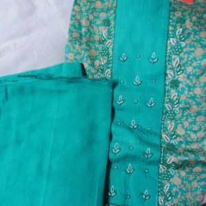 Sea Green Dress Material