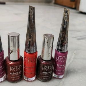 5 Lotus Nail Paints