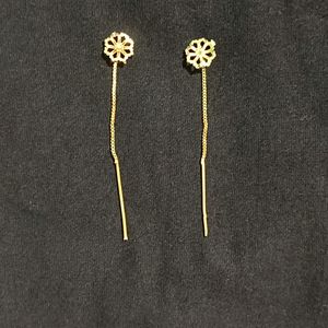 Needle And Thread Model Earrings