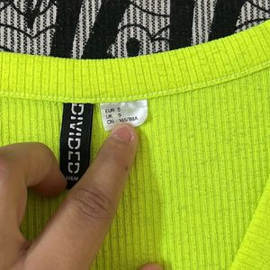 Fluorescent H&m Green Top