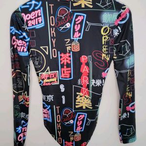 SHEIN 3D GRAFITI PRINT BODYSUIT