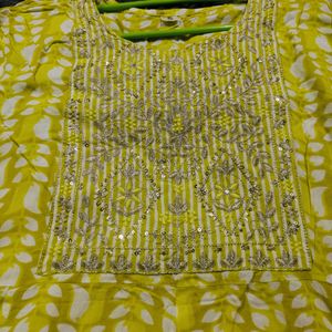 BEAUTIFUL COTTON YELLOW TOP FOR WOMEN!!