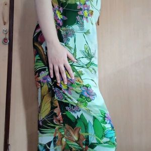 Green Floral Dress