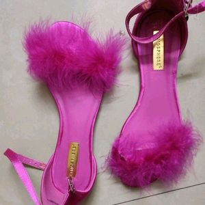 Imported Fur Flats