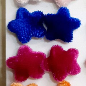 New item Designer Latest Star Velvet Flower Stud