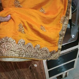 Heavy Work Saree Two Shade