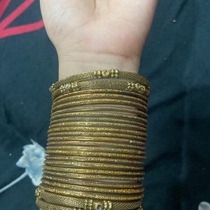 20 Copper Bangle With 4 Kadas