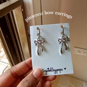 Pinterest Bow Earrings