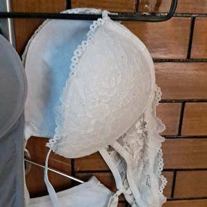 Combo Of Four Imported Fabric Bra N Panty