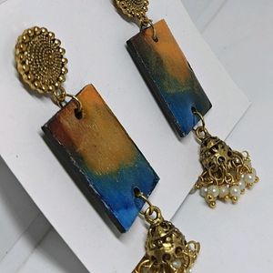 Wooden Resin Earrings