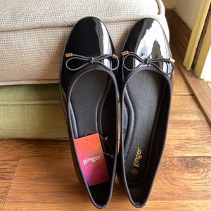 Brand New Black Patent Ballerinas