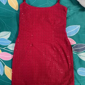 Sleeveless Beautiful Red Kurti