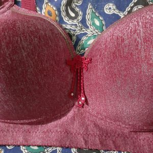 Textured Burgundy Bra