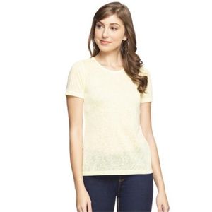 Vero ModaWomens Round Neck Cutout Back SelfPrinted