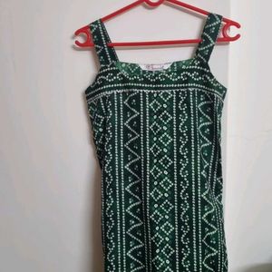 Reselling Bottle Green Bhandhani Kurta