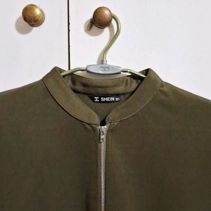 Olive Green Bomber Jacket