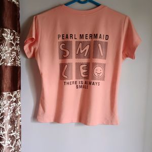 Peach Color T-shirt