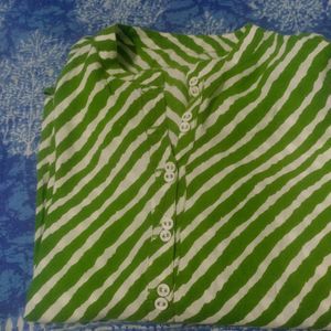 Green Lahariya Kurti