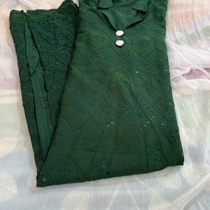 Mehendi Color Kurti