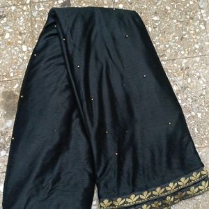 Black Chiffon Saree