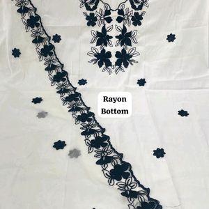 Fancy Rayon Cotton Pakistani Dress Material