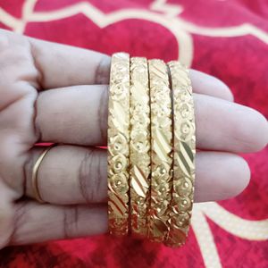 Gold Plated Bangles For Women