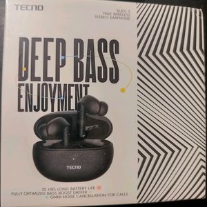 New Tecno Ear Buds 3 Seal Pack