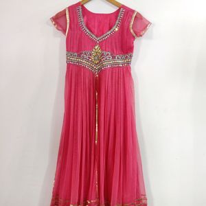 Women Pink Kurti Set