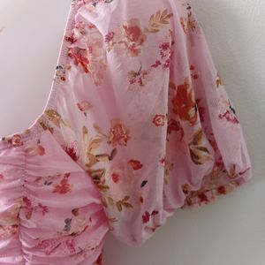 As YouWish Romantic Floral Ruched Dress From USA