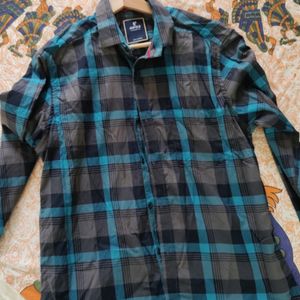 Blue Checked Shirt For Men